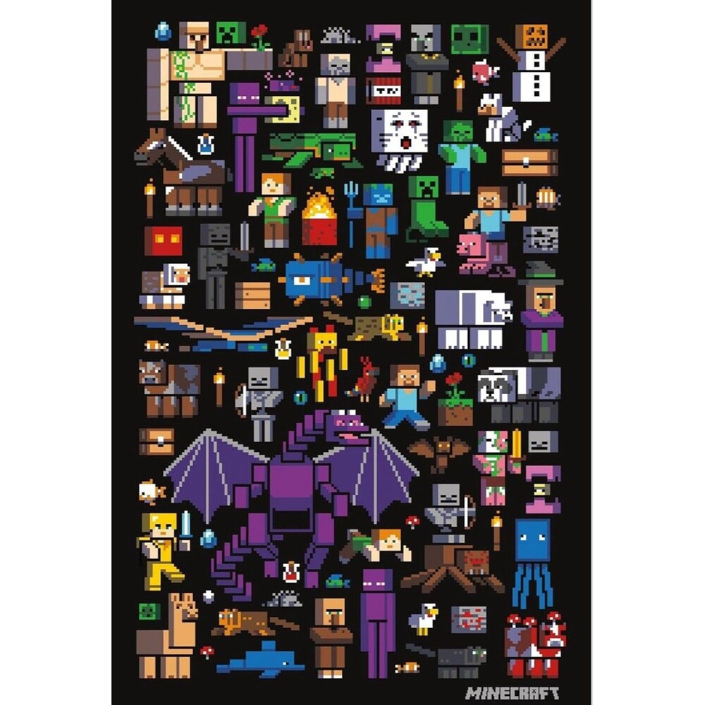 Minecraft -Mobbery Poster By Trends International 23.375” X 34”.  NEW in Package